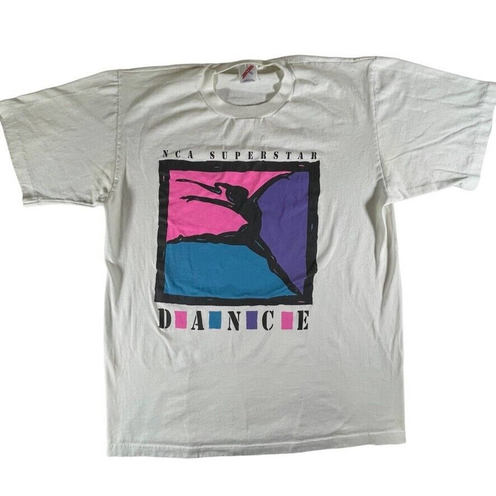 National Dance Alliance Superstar single stitch 90s t-shirt men's XL made in USA